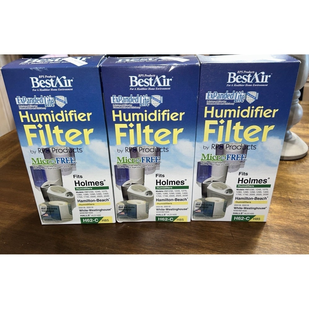 Lot 3 BestAir H62-C  Humidifier Filter Replacement Holmes Hamilton Westinghouse
